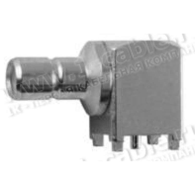J01160A0571 - Разъём SMB для печатных плат, штекер, угловой, 50 Ом
