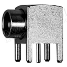J01390A0051 - Роз'єм SMP, установка на плату, штекер, кутовий, 50 Ом