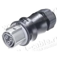 96.031.4154.3 - Кабельний силовий роз'єм гвинтової фіксації Wieland, гніздо, на кабель діам. 10-14 мм