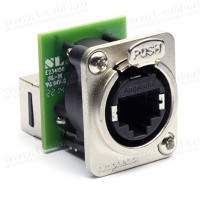 RJX8FD5T - Адаптер прохідний RJ45, гніздо-гніздо, серії XLRnet, в корпусі D-Типу, CAT 5e