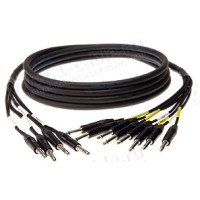 CY4-01Аудіокабель 4-канальний перехідний, STUDIO, 4x Jack 6.3мм стерео штекер > 8x Jack 6.3мм