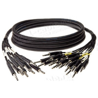CY8-01 Аудіокабель 8-канальний перехідний, STUDIO, 4x Jack 6.3мм стерео штекер > 16x Jack 6.3мм