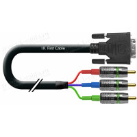 DVIA-2MM-25K - Аналоговий кабель DVI-A, серія RGB, DVI штекер > 3x RCA штекер, , діаметр-9,9 мм