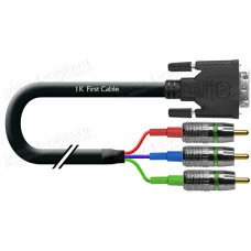 DVIA-2MM-01K - Аналоговый кабель DVI-A, серия RGB, DVI штекер > 3x RCA штекер, , диаметр- 9,9 мм