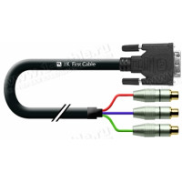 DVIA-6MF-25K - Аналоговый кабель DVI-A, серия RGB, DVI штекер > 3x RCA гнездо, , диаметр- 9.9 мм