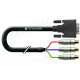 DVIA-6MF-0015K - Аналоговый кабель DVI-A, серия RGB, DVI штекер > 3x RCA гнездо, диаметр- 9.9 мм