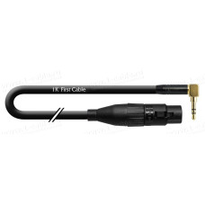 1T-AMB34-00.5 - Кабель микрофонный, Basic, XLR3 гнездо (Amphenol) > Jack 3.5 stereo штекер