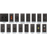 TB-RTM-2AUD3.5 - Модуль для поворотних блоків аудіо-відео-мультимедіа розеток, серія Rotating Modular