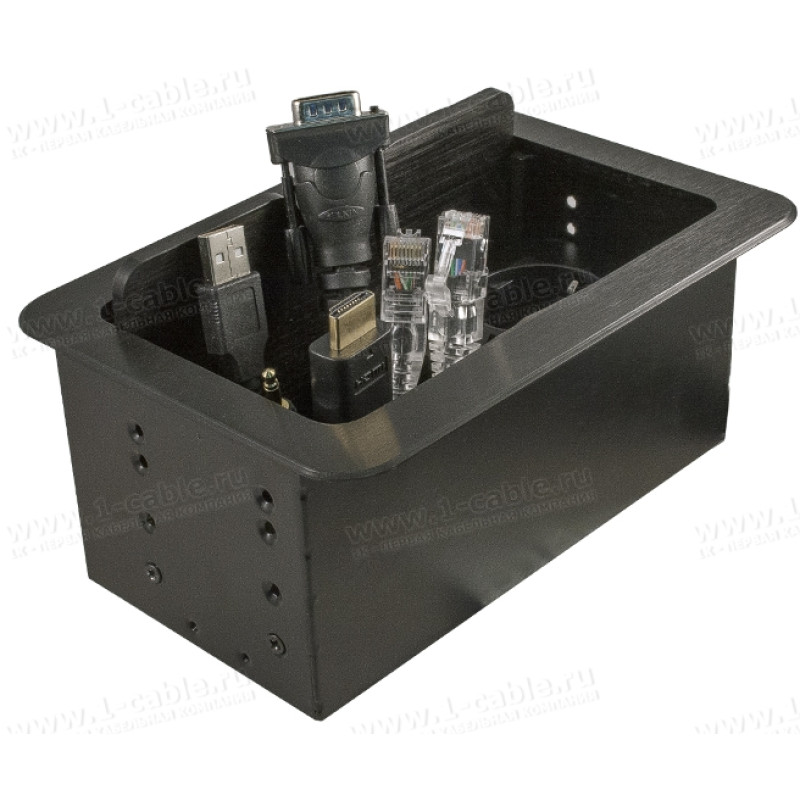 TB-FC-SC6E - Люк настільний комутаційний для кабелів, що витягуються, 1 гніздо Schuko