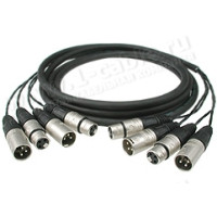 LAE04FMX01 Аудіокабель 4-канальний, AES/EBU (вхід/вихід), 4х XLR гніздо/штекер > 4х XLR гніздо/штекер
