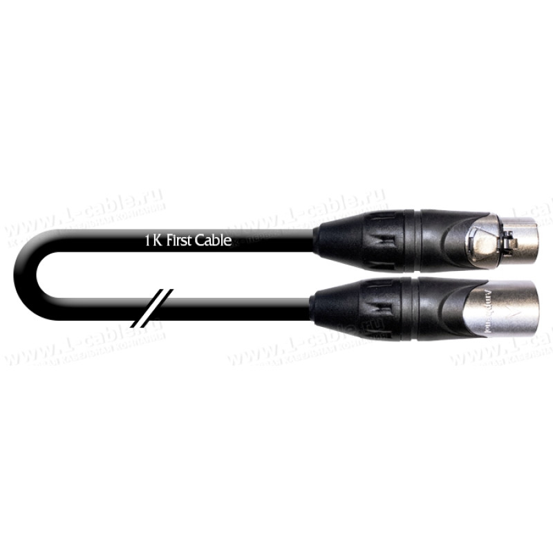 1T-AMSE11-000.5 - Кабель мікрофонний, StarQuad, серія Econ, XLR3 гніздо > XLR3 штекер (Amphenol)