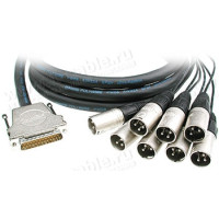 TAN08DM01 Аудіокабель 8-канальний (аналоговий вихід), D-SUB 25пін штекер > 8x XLR3 штекер