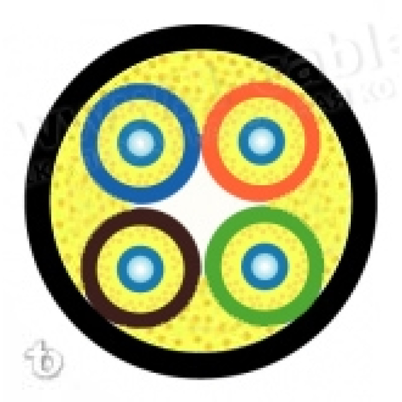 F-4S-OS2-HPUR - Кабель оптоволоконний, туровий, серія FibreFLEX Military/Tactical, 4 канали