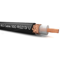 RG-213 - Кабель високочастотний (50 Ом) 10.3 мм, 2.25/7.25 (7x0.75 мм) AWG11, RG-213/U
