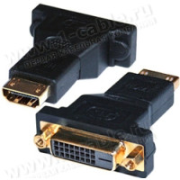 HDMI2DVI-FF - Адаптер прохідний HDMI гніздо> DVI гніздо, HDMI A (f) - DVI-D (f)
