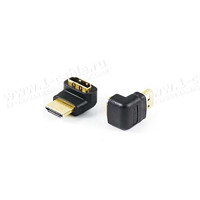 HDMI2HDMI-A-FM - Адаптер проходной угловой, HDMI гнездо > HDMI штекер, HDMI A (f) - HDMI
