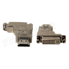 HDMI2DVI-MFL - Адаптер проходной, HDMI штекер > DVI гнездо (левый), 19 контактов > 25 контактов