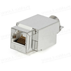 RJ45-MP8(8P)-FS - Разъем RJ45, панельная вставка keystone, категория 5e, dual IDC