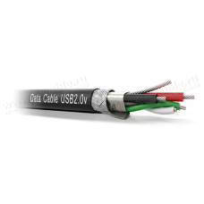 USB2.0v - Кабель управления USB2.0, двойной экран, 28AWG*1P/26AWG*2C+DW/AL/MY/65% BD+Jacke PVC