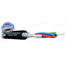 SQ422Y - Кабель квадропольный микрофонный, STAR QUAD (4х0.22 мм2) AWG24, 4х (28x0.10 мм)