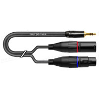 1T-AIC01-09 - Аудиокабель переходной INSERT, Jack 3.5 stereo штекер > XLR3 штекер/XLR3 гнездо