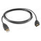 1T-USB203-AAF-00.5 Кабель USB 2.0 для передачи данных, серии Basic, штекер (тип A) - гнездо (тип A)