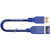 1T-USB303-AAF-00.5 Кабель-подовжувач USB 3.0 для передавання даних, штекер (тип A) - гніздо (тип A)