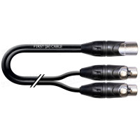1T-AIC102-00.5 - Аудіокабель перехідний, XLR3 гніздо > 2х XLR3 штекер (паралельний)