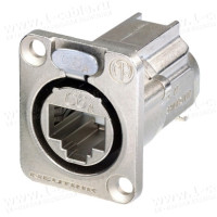 NE8FDX-Y6-B - Роз'єм RJ45 панельний, гніздо, EtherCON, CAT.6A, для крученої (AWG26/7-22/7) і цільної (AWG26-22)