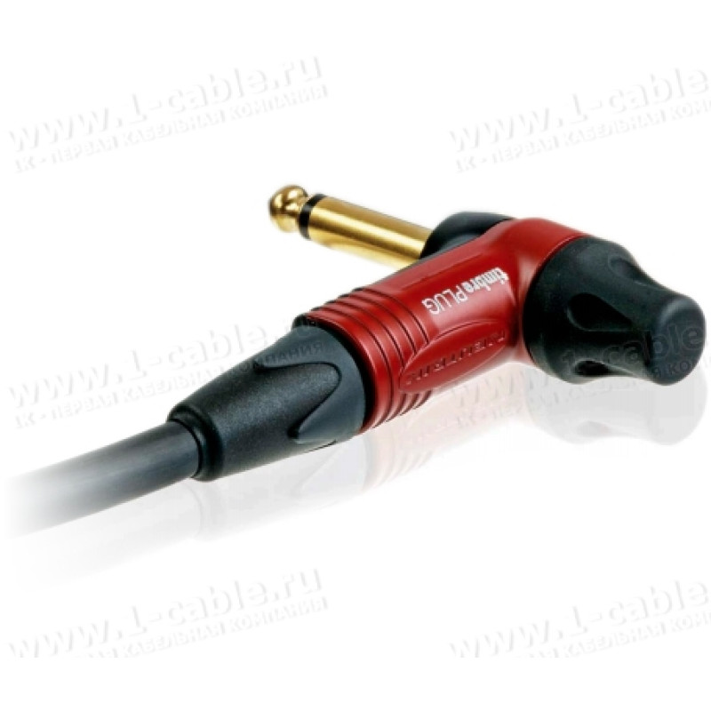 NP2RX-TIMBRE - Jack 6.3 мм штекер на кабель, угловой, небалансный (моно), с регулировкой тембра