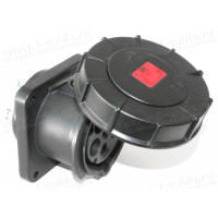 333-6xs - Вбудоване панельне гніздо CEE-типу, IP67, серія MIDNIGHT, пряме введення