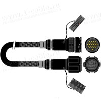 1T-OLP08TT-10 8-кан. туровий балансний цифровий мультикорний кабель, AES/EBU 110 Ом, Tourline 25-пін