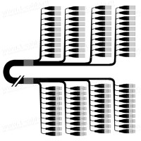 1T-PW40/0XX-010 40-кан.(40-IN) студійний балансний аудіомультикорний кабель, коса (40x XLR3 гніздо)