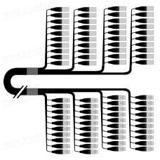 1T-PW40/0XX-010 40-кан.(40-IN) студийный балансный аудиомультикорный кабель, коса (40x XLR3 гнездо)