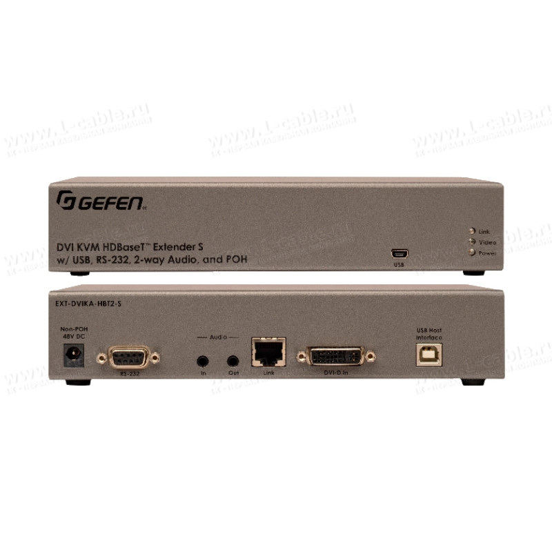 EXT-DVIKA-HBT2 - Подовжувач DVI/HDMI, USB, RS-232 та двостороннього аудіо по одному кабелю кручена пара на довжини до 150 м