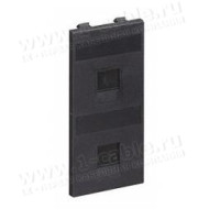 S76B-14 - Адаптер для підлогового люка, S-модуль 52x108 мм, 2-місн. для гнізд RJ-45-AMP