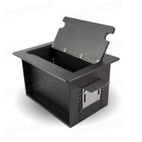 PTR5551 - Настільний комутаційний люк, серія TABLE BOX, розмір 3U233, наповнення: 2х SCHUKO