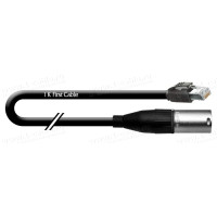 1T-AD50-00.5 Кабель аудіо цифровий AES/EBU компактний, 110 Ом, RJ-45 штекер > XLR штекер, діаметр - 4.6 мм