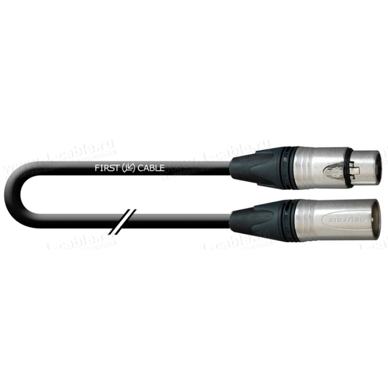 1T-AICN111-000.5 - Кабель звук балансный переходной, Basic, XLR3 гнездо > XLR5 штекер (Neutrik)