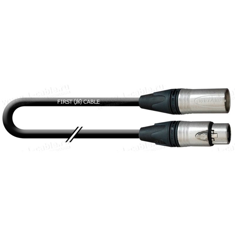 1T-AICN112-000.5 - Кабель звук балансный переходной, Basic, XLR3 штекер > XLR5 гнездо (Neutrik)