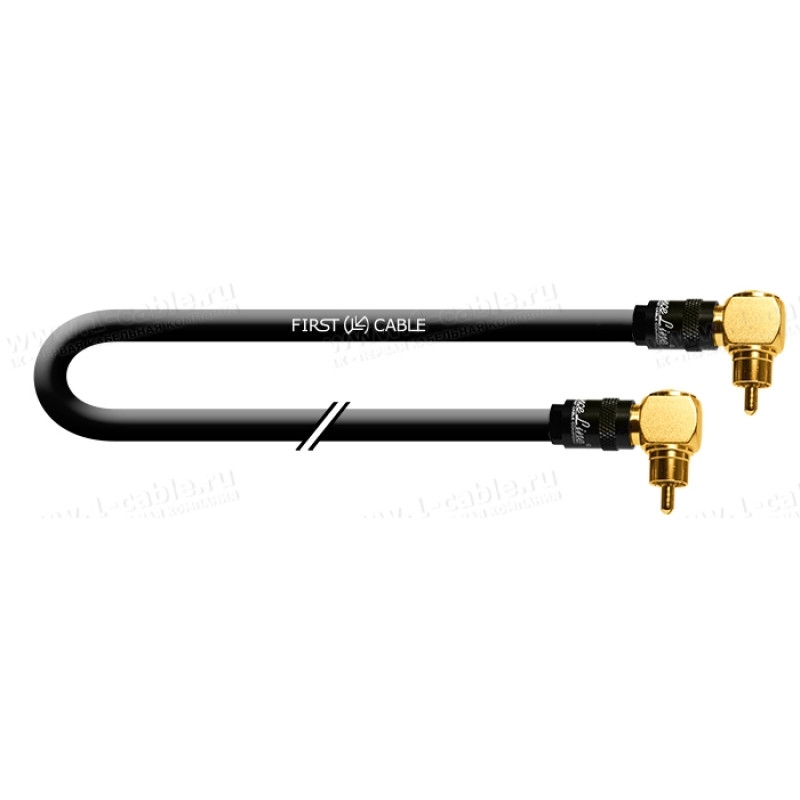 1T-AMS3-00.5 - Кабель звуковой, повышенная помехоустойчивость, StarQuad, RCA угловой штекер