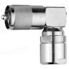 J01040B1201 - Роз'єм UHF кабельний, кутовий, штекер, муфта-закрутка, G37 (2.7/7.25); LMR-400 TMS