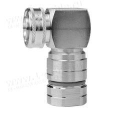 J01440A0013 - Разъем 4.3-10 кабельный, угловой штекер, муфта, 50 Ом, G23 (1/2" Flex), SIMFix Pro