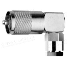J01040A0014 - Роз'єм UHF кабельний, кутовий, штекер, муфта-закрутка, G30 (1.5/3.8); LMR-240 TMS
