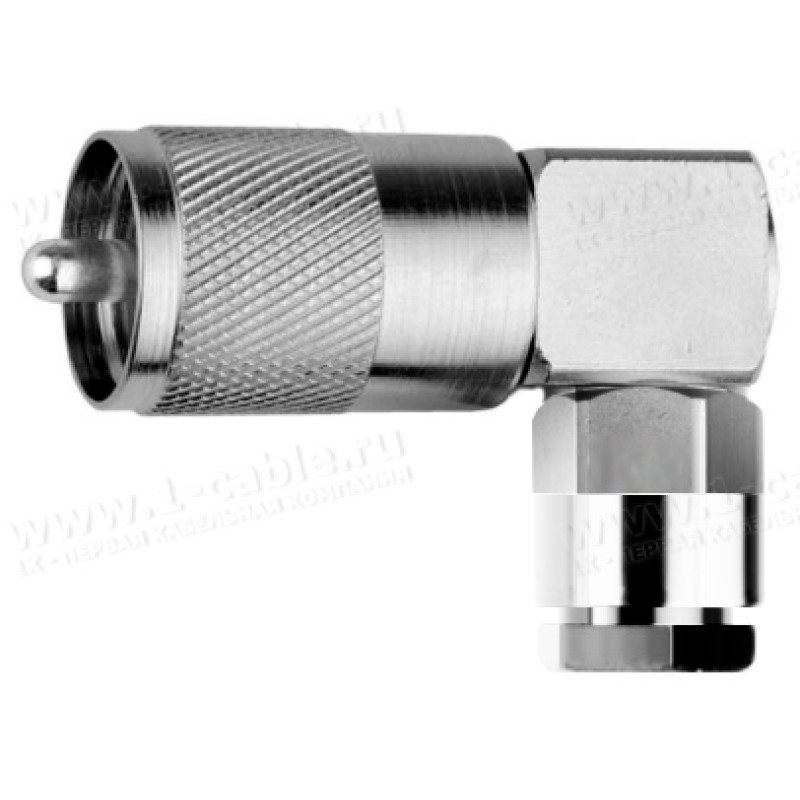 J01040A0014 - Роз'єм UHF кабельний, кутовий, штекер, муфта-закрутка, G30 (1.5/3.8); LMR-240 TMS