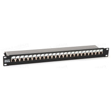 PP3-1U-24-C6-SH-110D - Патч-панель для установки в рэк 19", экранированные RJ45, категория 6