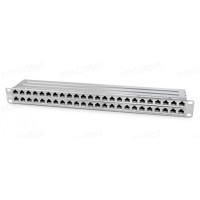 PPHD-1U-48-C6A-SH-110D - Патч-панель для встановлення в рек 19", екрановані RJ45 і корпус