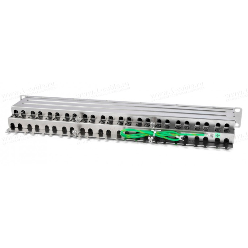 PPHD-1U-48-C6A-SH-110D - Патч-панель для установки в рэк 19", экранированные RJ45 и корпус