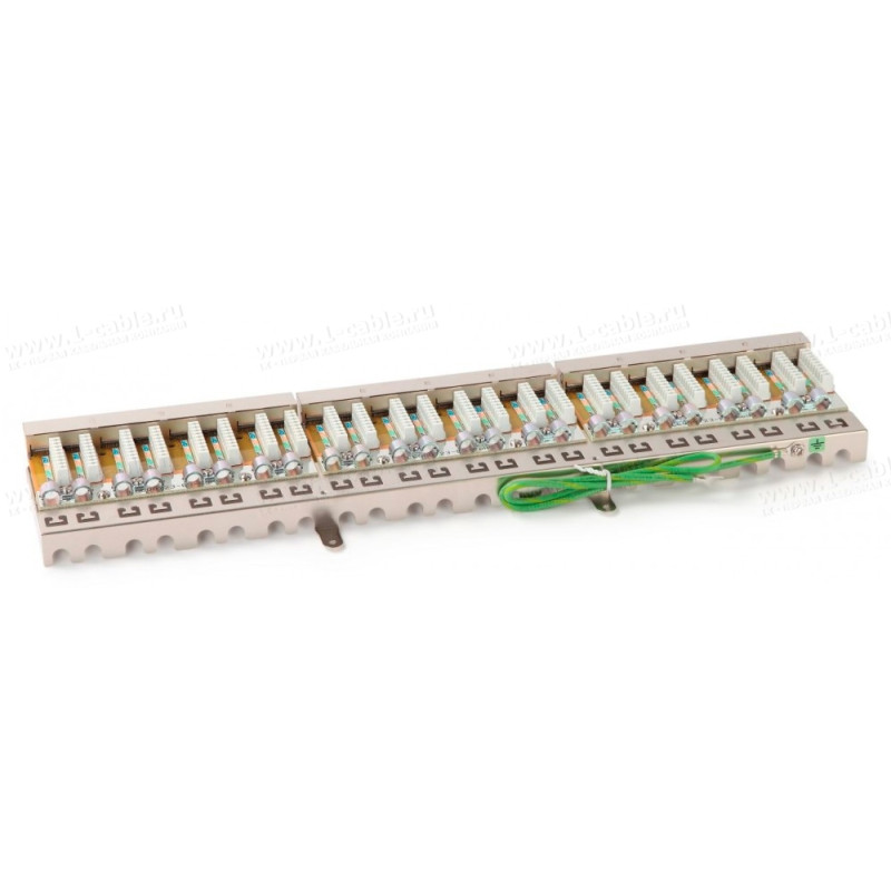 PPHD-1U-48-C6A-SH-110D - Патч-панель для установки в рэк 19", экранированные RJ45 и корпус