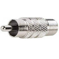 R-108 - Перехідник F гніздо - RCA штекер, Alcad (Іспанія)